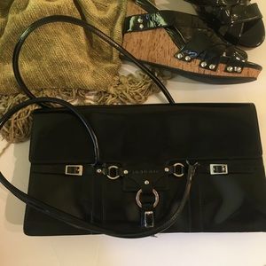 Large Black Clutch/BCBGGIRLS Black purrse